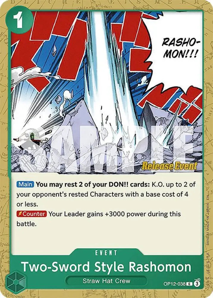 Two-Sword Style Rashomon (OP12-038) [Legacy of the Master Release Event Cards]