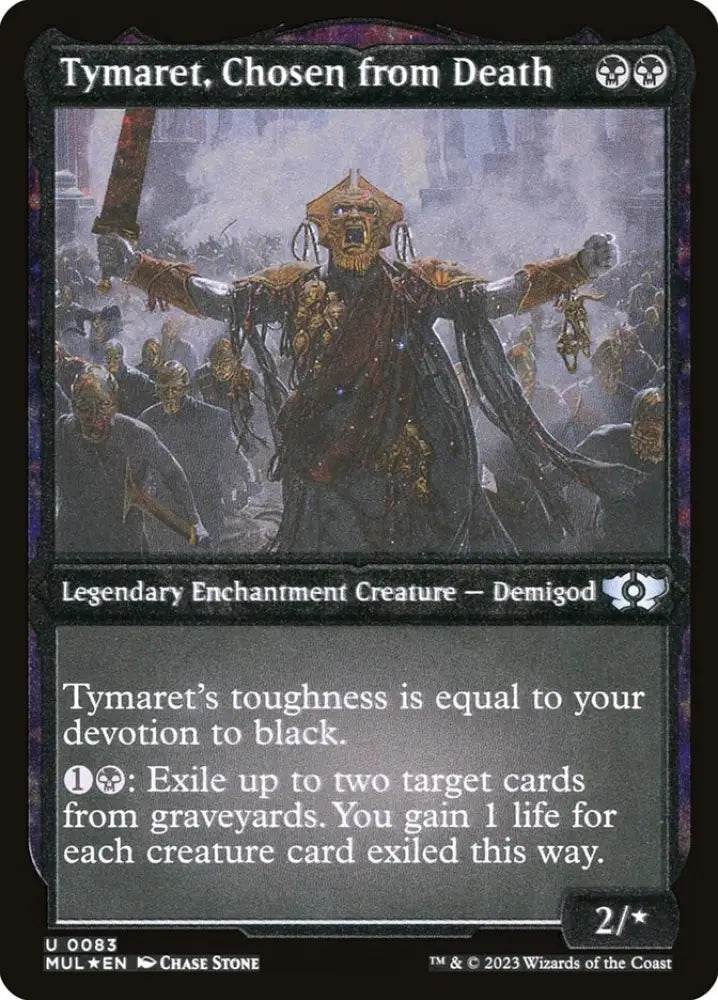 Tymaret Chosen from Death (Foil Etched) [Multiverse Legends] - MTG Single