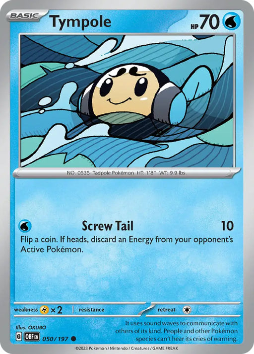 Tympole (050/197) [Scarlet & Violet: Obsidian Flames] - Pokemon Single
