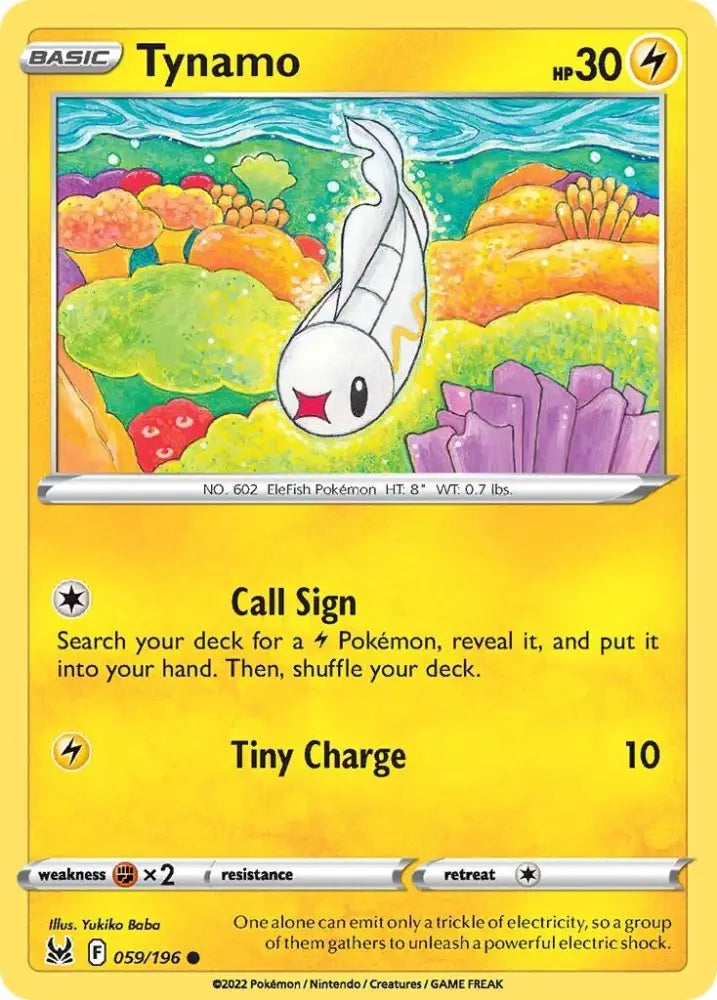 Tynamo (059/196) [Sword & Shield: Lost Origin] - Pokemon Single