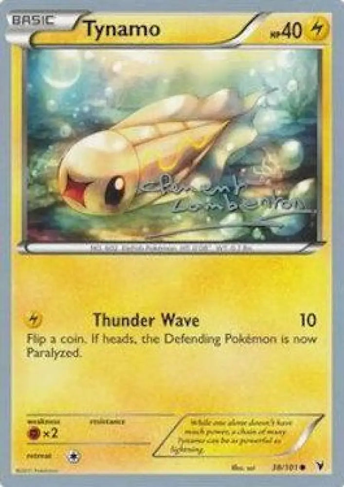 Tynamo (38/101) (Anguille Sous Roche - Clement Lamberton) [World Championships 2013] - Pokemon Single