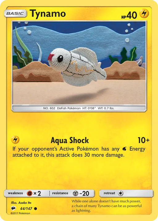 Tynamo (44/147) [Sun & Moon: Burning Shadows] - Pokemon Single