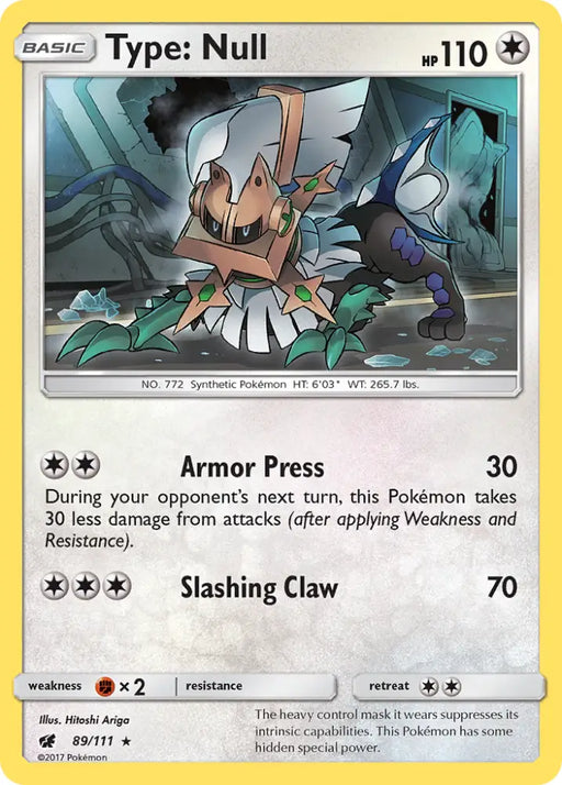 Type: Null (89/111) [Sun & Moon: Crimson Invasion] - Pokemon Single