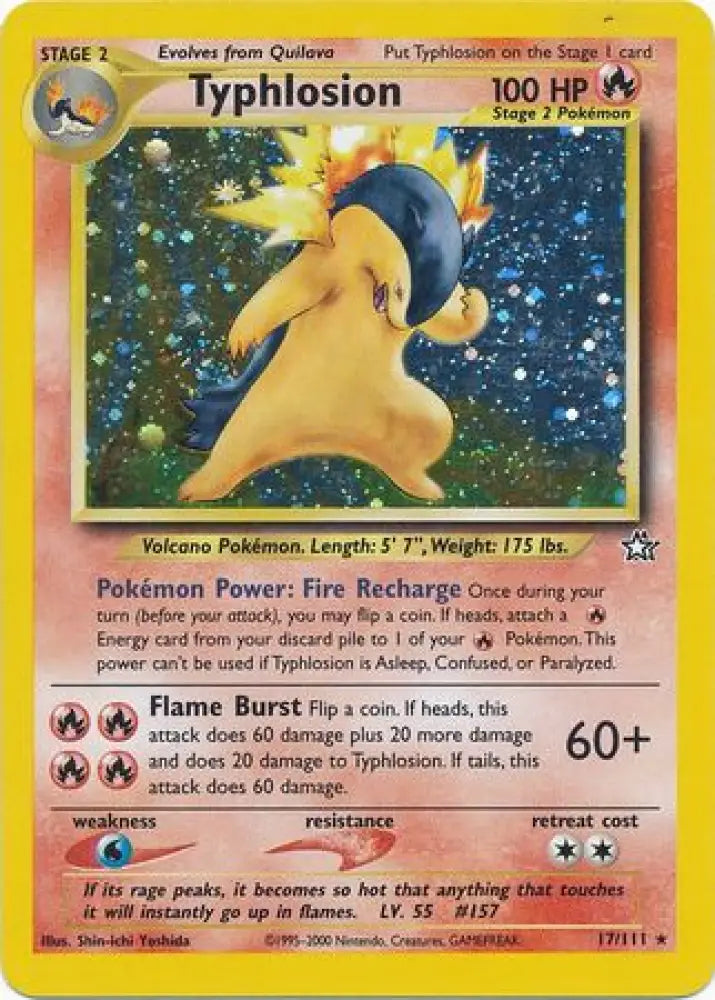 Typhlosion (17/111) [Neo Genesis Unlimited] - Pokemon Single