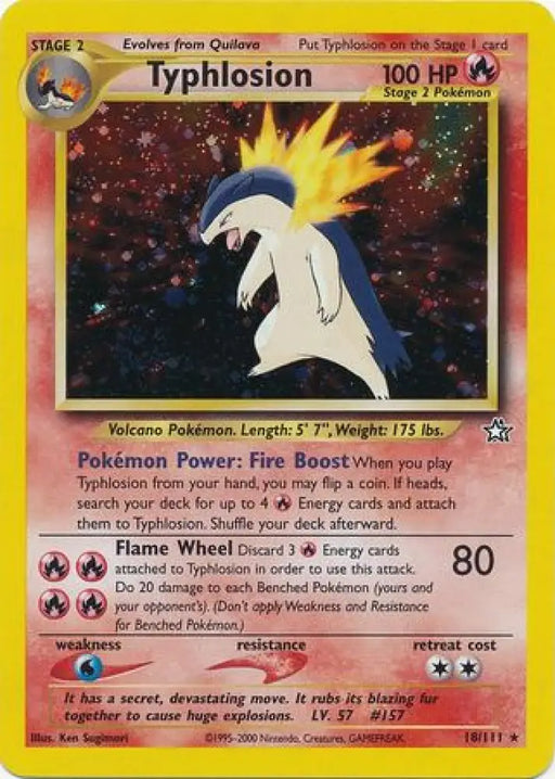Typhlosion (18/111) [Neo Genesis Unlimited] - Pokemon Single
