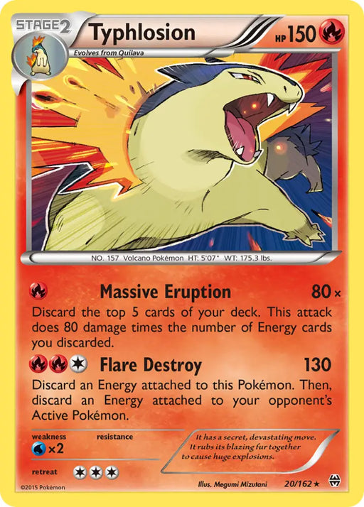 Typhlosion (20/162) [XY: BREAKthrough] - Pokemon Single