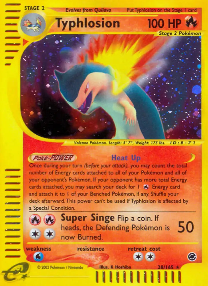 Typhlosion (28/165) [Expedition: Base Set] - Pokemon Single