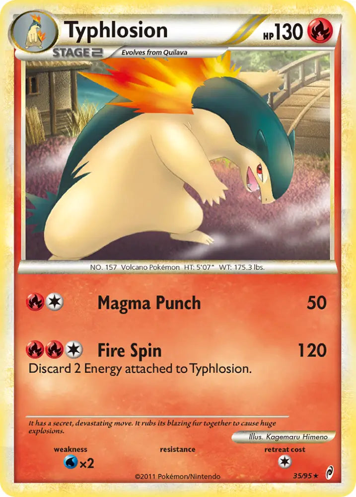 Typhlosion (35/95) [HeartGold & SoulSilver: Call of Legends] - Pokemon Single