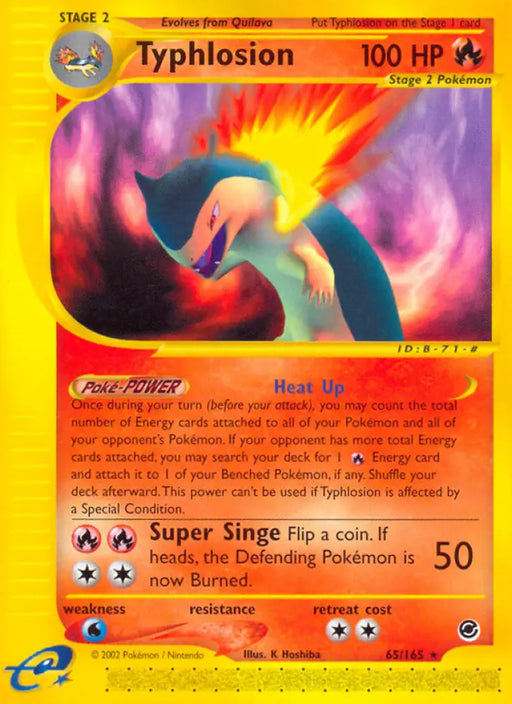 Typhlosion (65/165) [Expedition: Base Set] - Pokemon Single
