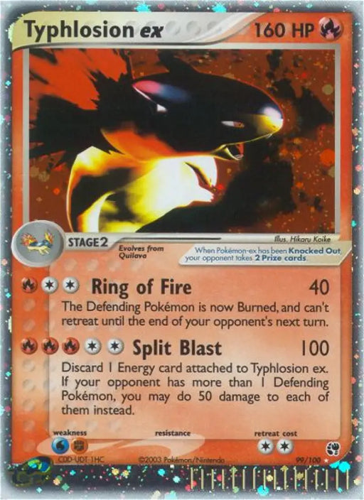 Typhlosion ex (99/100) [EX: Sandstorm] - Pokemon Single