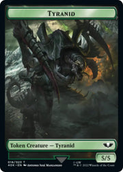 Tyranid (17) // Tyranid (18) Double-Sided Token [Warhammer 40,000 Tokens] - MTG Single