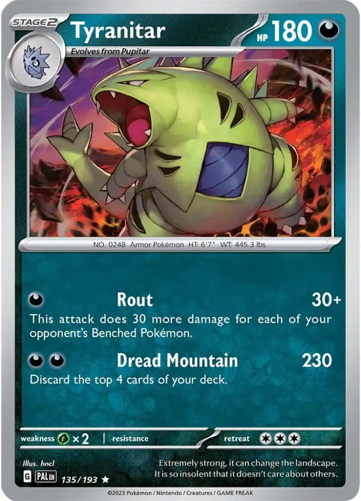 Tyranitar (135/193) [Scarlet & Violet: Paldea Evolved] - Pokemon Single