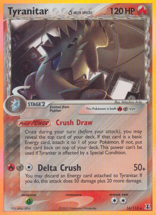 Tyranitar (16/113) (Delta Species) [EX: Delta Species] - Pokemon Single