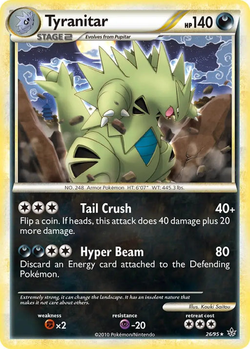 Tyranitar (26/95) (Theme Deck Exclusive) [HeartGold & SoulSilver: Unleashed] - Pokemon Single