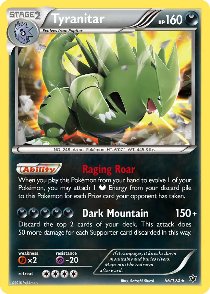 Tyranitar (56/124) [XY: Fates Collide] - Pokemon Single