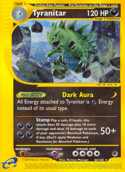 Tyranitar (66/165) [Expedition: Base Set] - Pokemon Single