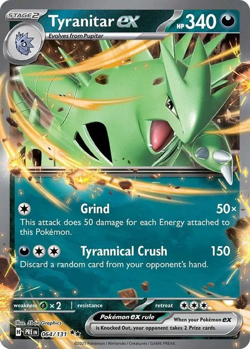 Tyranitar ex (064/131) [Scarlet & Violet: Prismatic Evolutions] - Pokemon Single