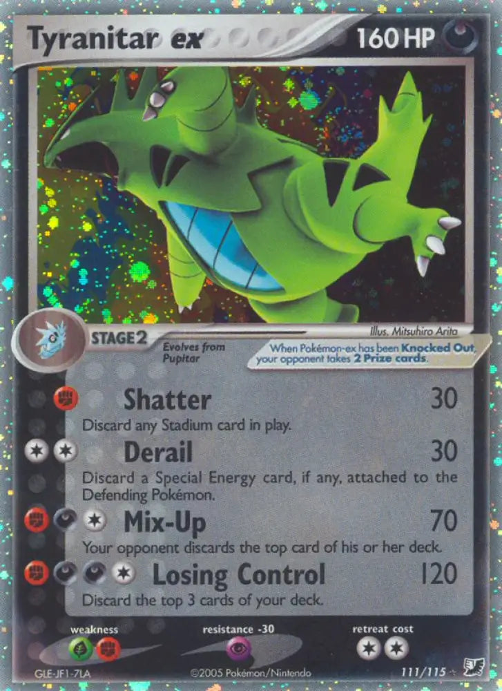 Tyranitar ex (111/115) [EX: Unseen Forces] - Pokemon Single
