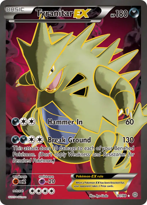 Tyranitar EX (91/98) [XY: Ancient Origins] - Pokemon Single
