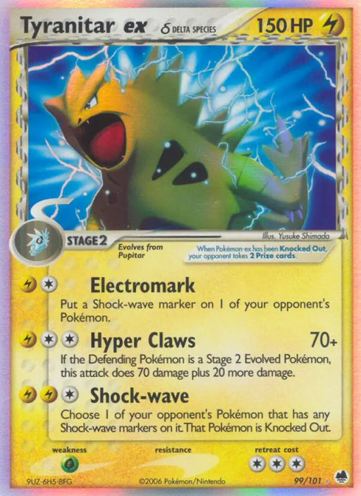 Tyranitar ex (99/101) (Delta Species) [EX: Dragon Frontiers] - Pokemon Single