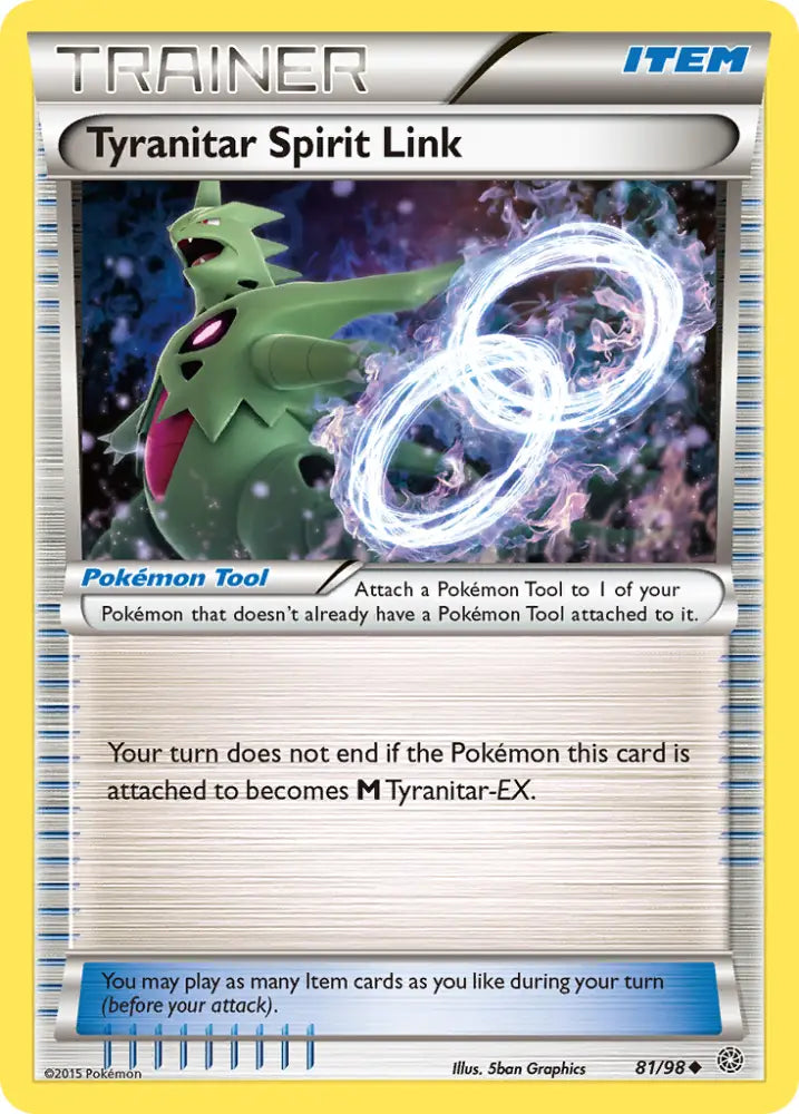 Tyranitar Spirit Link (81/98) [XY: Ancient Origins] - Pokemon Single