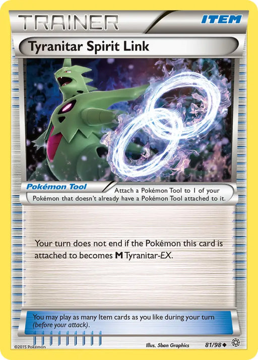 Tyranitar Spirit Link (81/98) [XY: Ancient Origins] - Pokemon Single