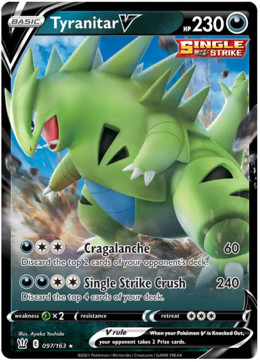Tyranitar V (097/163) [Sword & Shield: Battle Styles] - Pokemon Single
