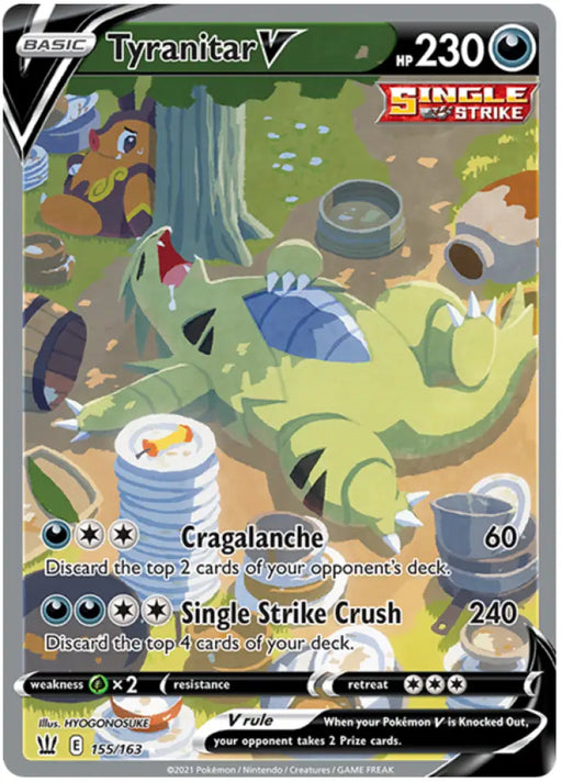 Tyranitar V (155/163) [Sword & Shield: Battle Styles] - Pokemon Single