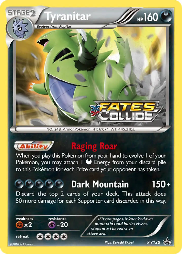 Tyranitar (XY130) [XY: Black Star Promos] - Pokemon Single
