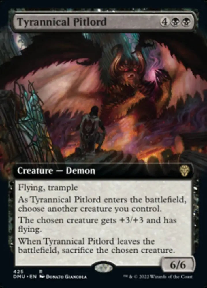 Tyrannical Pitlord (Extended Art) [Dominaria United] - MTG Single