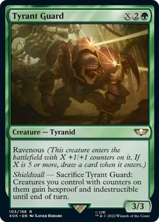 Tyrant Guard (Surge Foil) [Warhammer 40,000] - MTG Single