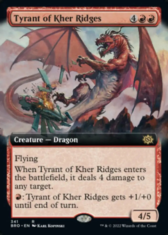 Tyrant of Kher Ridges (Extended Art) [The Brothers’ War] - MTG Single