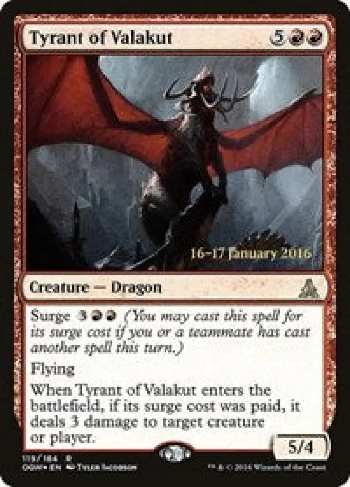 Tyrant of Valakut (119) [Prerelease Cards]