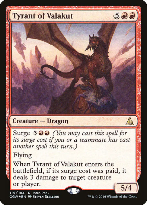 Tyrant of Valakut (Intro Pack) [Oath of the Gatewatch Promos] - MTG Single
