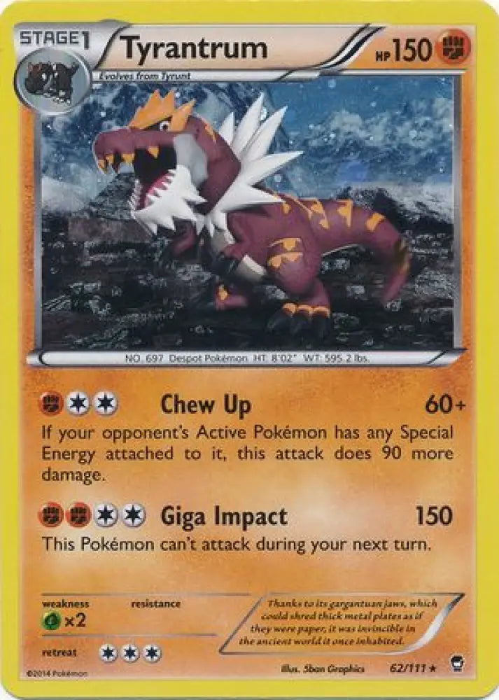Tyrantrum (62/111) (Cosmos Holo) [XY: Furious Fists] - Pokemon Single