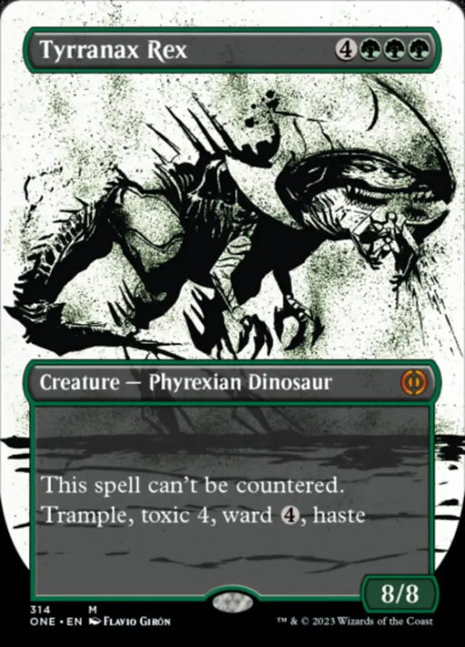 Tyrranax Rex (Borderless Ichor) [Phyrexia: All Will Be One] - MTG Single