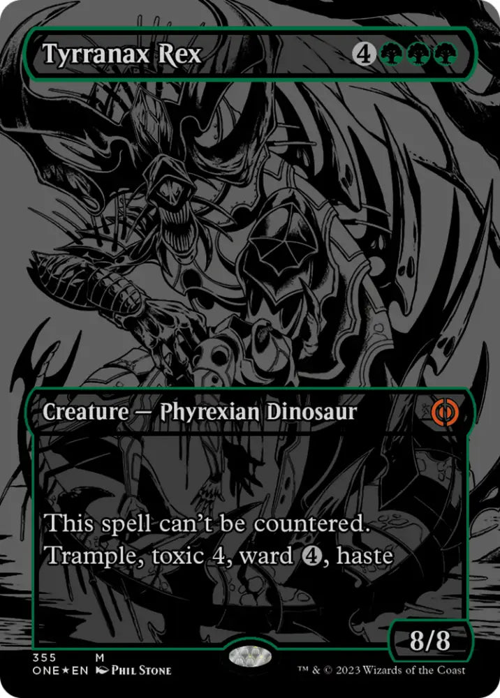 Tyrranax Rex (Oil Slick Raised Foil) [Phyrexia: All Will Be One] - MTG Single
