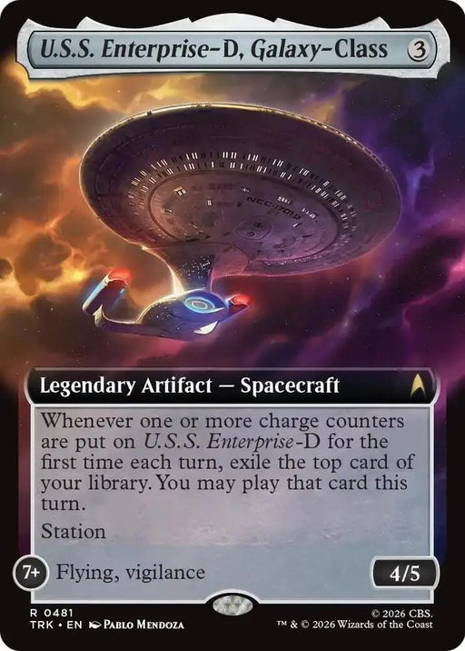 U.S.S. Enterprise-D, Galaxy-Class (Extended Art) (481) [Star Trek]