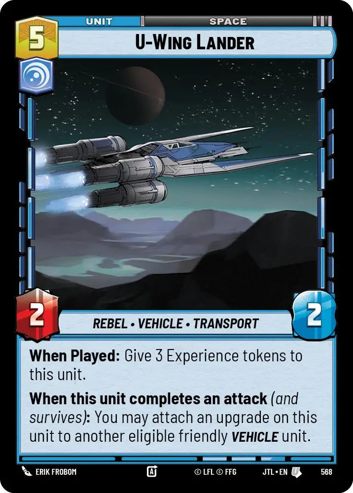 U-Wing Lander (Foil) (568) [Jump to Lightspeed] - Star Wars: Unlimited Single