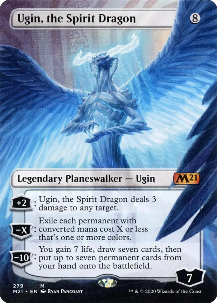 Ugin the Spirit Dragon (279) (Borderless) [Core Set 2021] - MTG Single