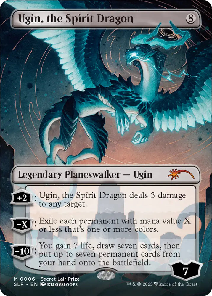 Ugin the Spirit Dragon (Borderless) [Secret Lair Showdown] - MTG Single