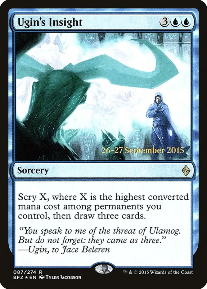 Ugin’s Insight [Battle for Zendikar Prerelease Promos] - MTG Single