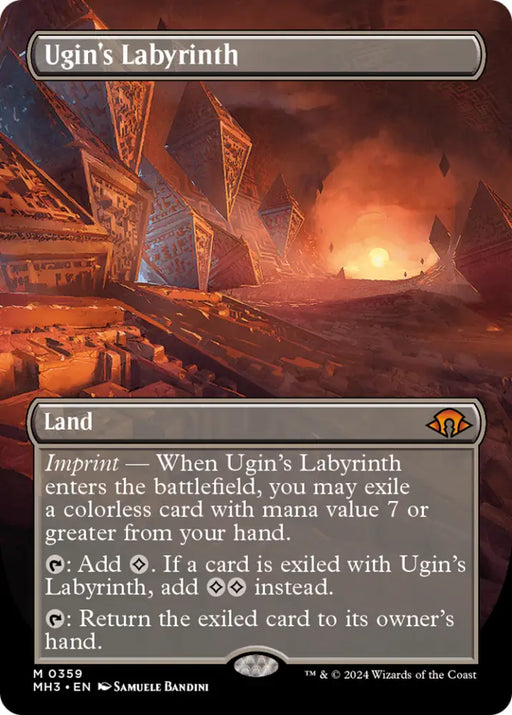 Ugin’s Labyrinth (Borderless) [Modern Horizons 3] - MTG Single