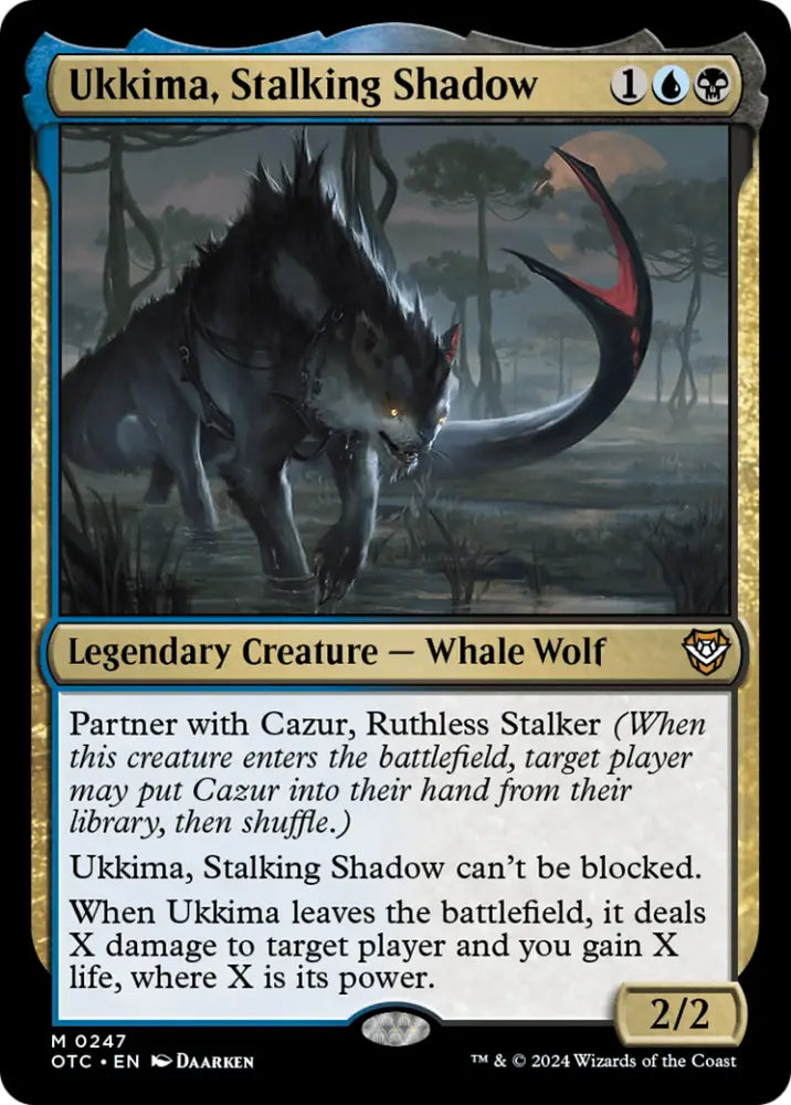 Ukkima Stalking Shadow [Outlaws of Thunder Junction Commander] - MTG Single