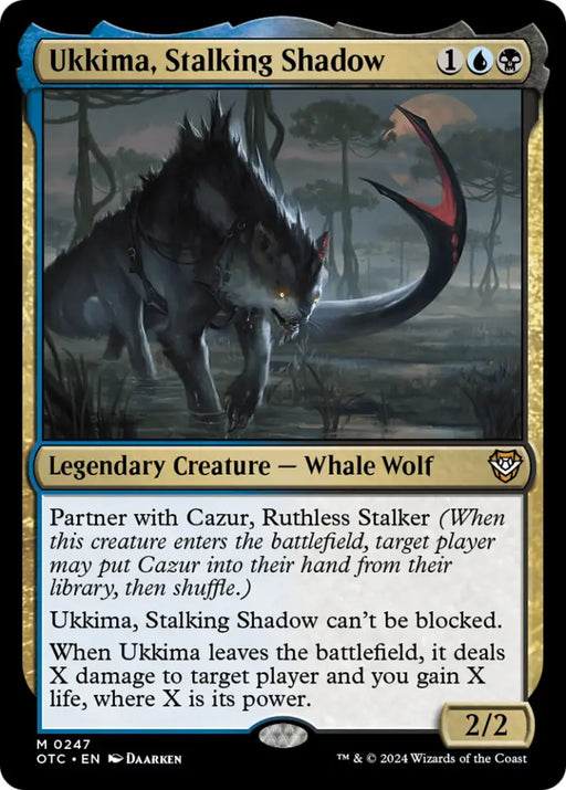 Ukkima Stalking Shadow [Outlaws of Thunder Junction Commander] - MTG Single
