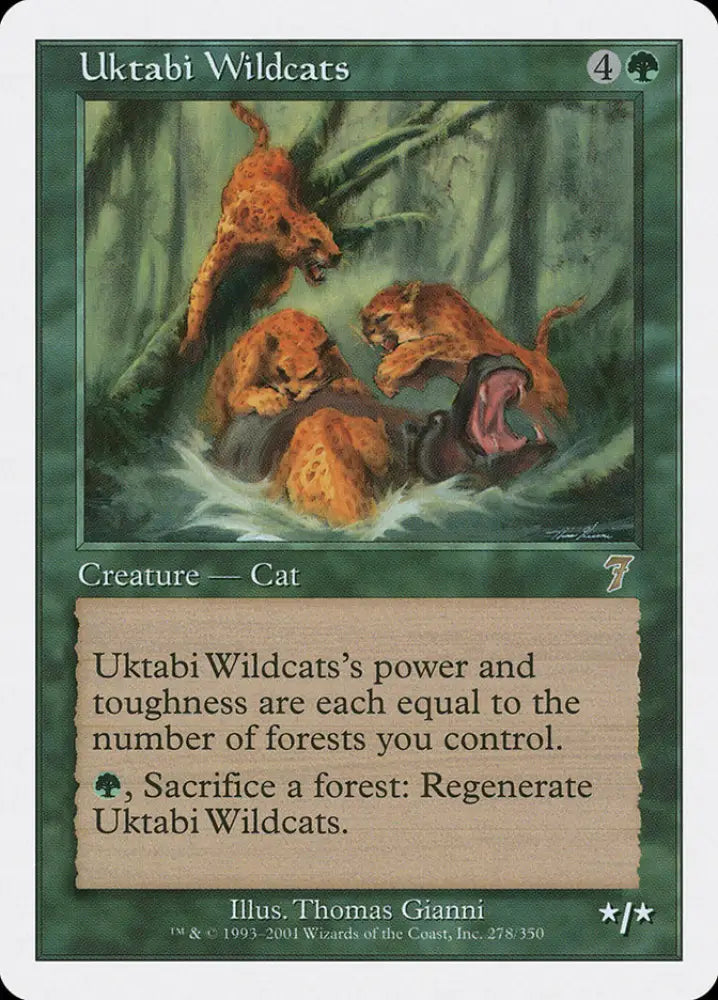 Uktabi Wildcats [Seventh Edition] - MTG Single
