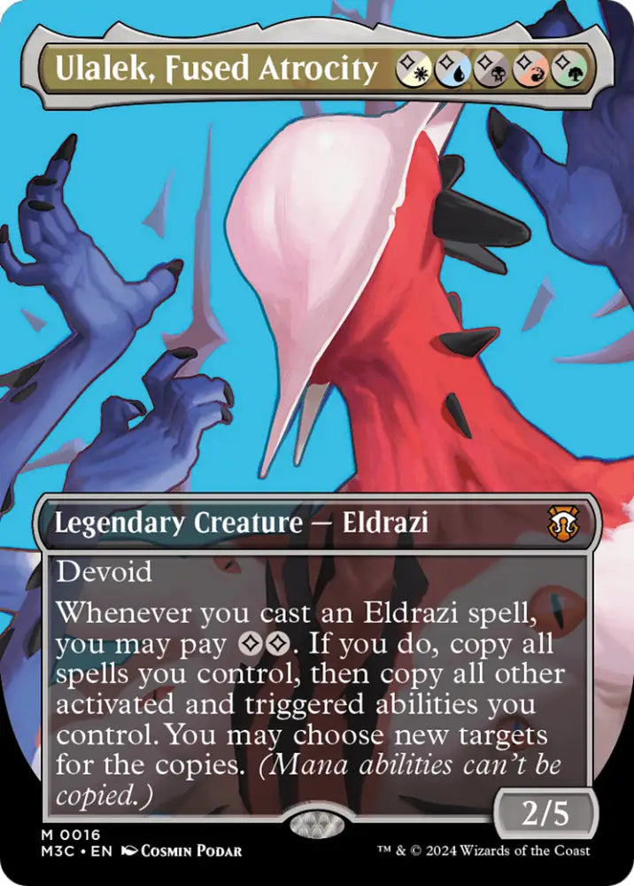 Ulalek Fused Atrocity (Borderless) [Modern Horizons 3 Commander] - MTG Single