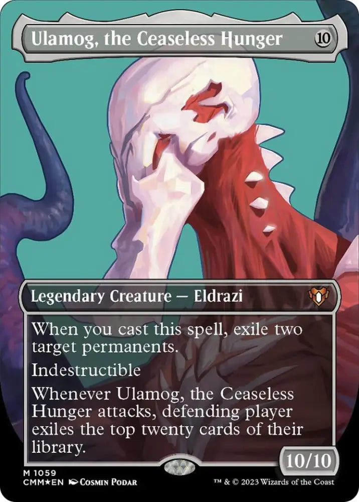 Ulamog the Ceaseless Hunger (Borderless Textured Foil Frame Break) [Commander Masters] - MTG Single