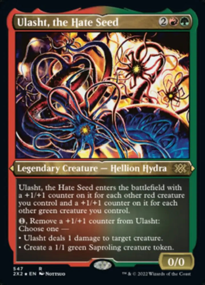 Ulasht the Hate Seed (Foil Etched) [Double Masters 2022] - MTG Single