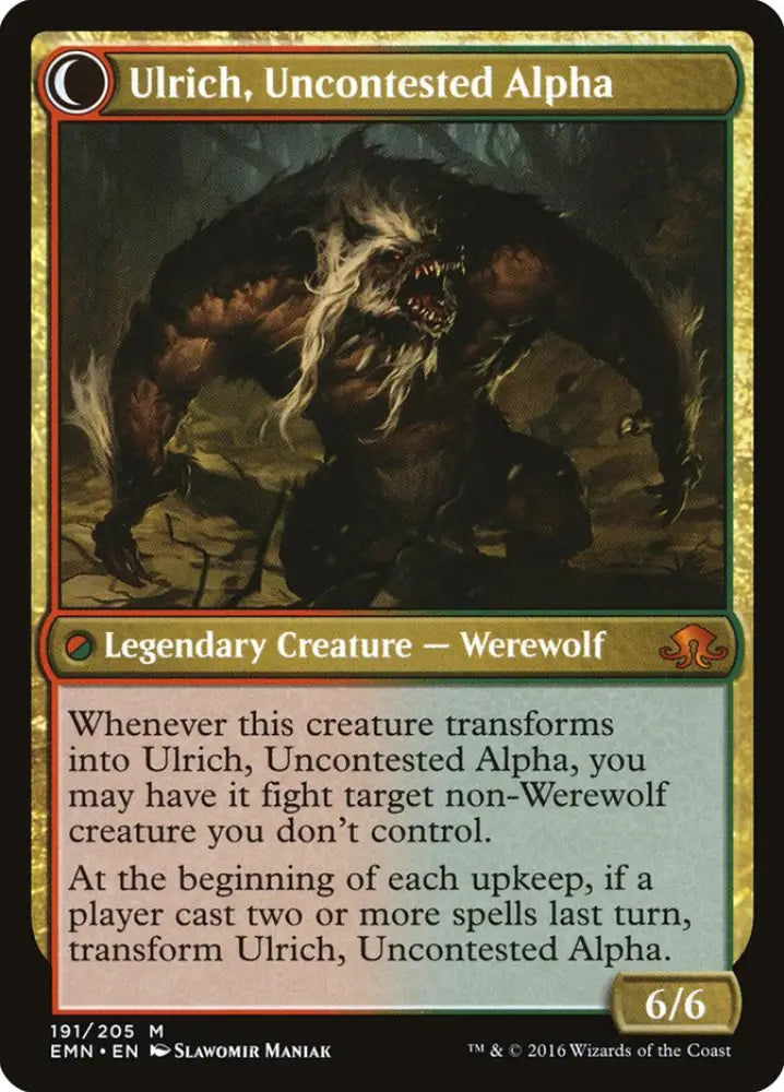 Ulrich of the Krallenhorde // Ulrich Uncontested Alpha [Eldritch Moon] - MTG Single